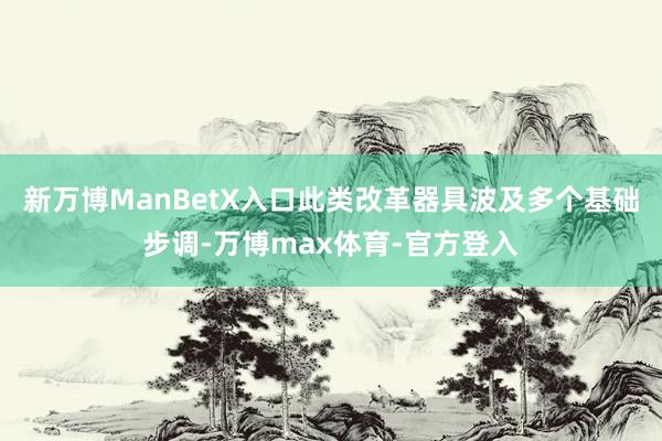 新万博ManBetX入口此类改革器具波及多个基础步调-万博max体育-官方登入