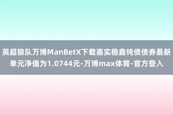英超狼队万博ManBetX下载嘉实稳鑫纯债债券最新单元净值为1.0744元-万博max体育-官方登入